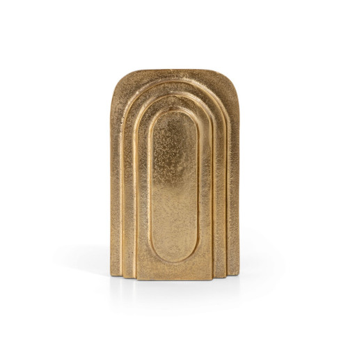 9" Gold Aluminum Table Vase