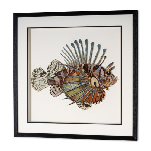 Aquatic Reverie Black Shadowbox Textual Art Wall Art