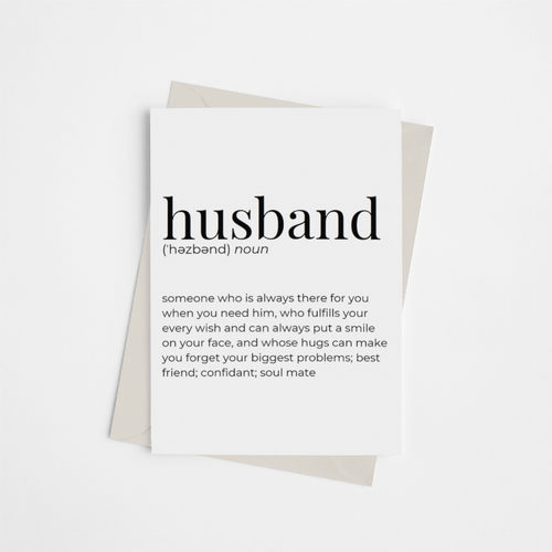 Husband - Greeting Card