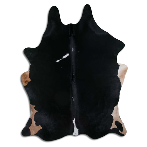 NATURAL HAIR ON COWHIDE BLACK AND WHITE