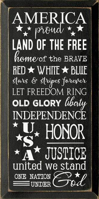 America, Proud, Land Of The Free, Home Of The Brave...
