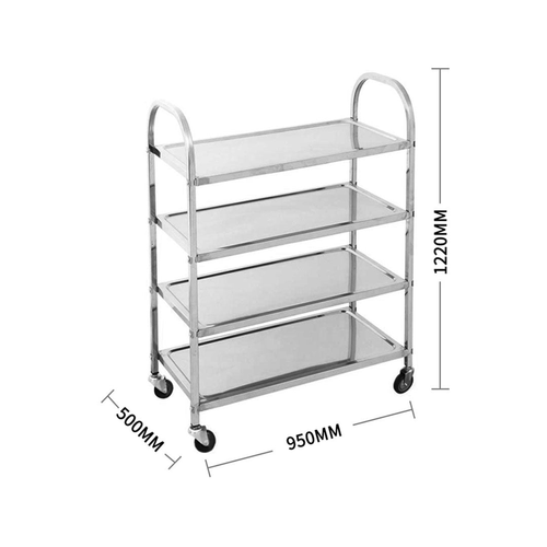 Tier xx Stainless Steel Kitchen Dining Food Cart Trolley Utility