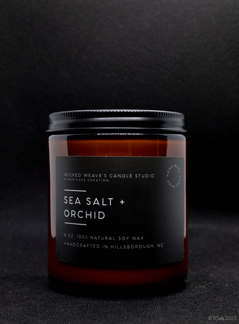 Sea Salt & Orchid Soy Wax Candle (4 Size Options)