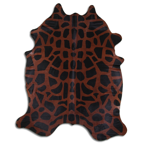PRINTED HAIR ON COWHIDE GIRAFFE ON CAMEL