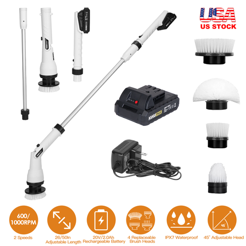 Electric Spin Scrubber Cordless Handheld 