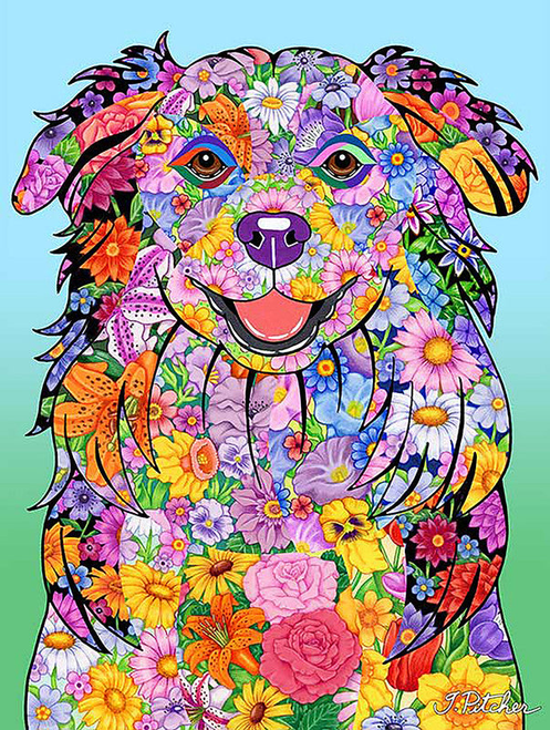 Yorkies - Best of Breed Pipsqueak Productions Outdoor Flag