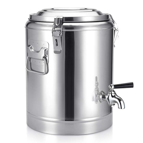 Stainless Steel Insulated Stock Pot Dispenser HotCold Beverage Container With Tap
