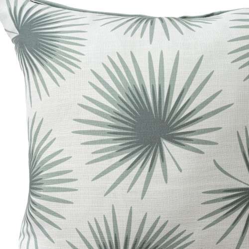 18" Coral And Off White Coral Floral Throw Pillow