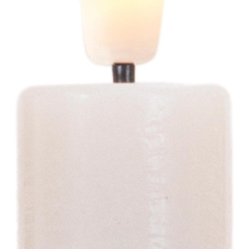 Set of Four Ivory Unscented Flameless Candle Taper Candles