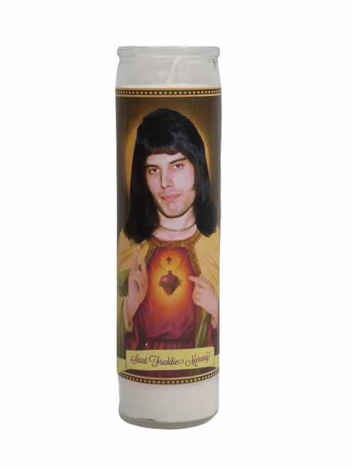 Freddie Mercury Devotional Prayer Saint Candle