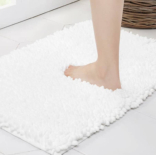 Soft Cozy Plush Chenille Bath Mat Bathroom