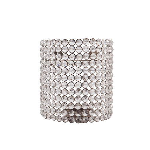 Clasica Silver Cristal Wall Sconce