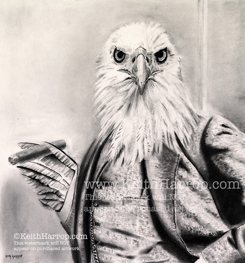 (Eagle) - Pencil drawing