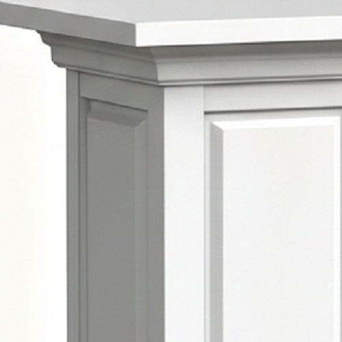 36" X 14" White Resin Rectangular Pedestal Plant Stand
