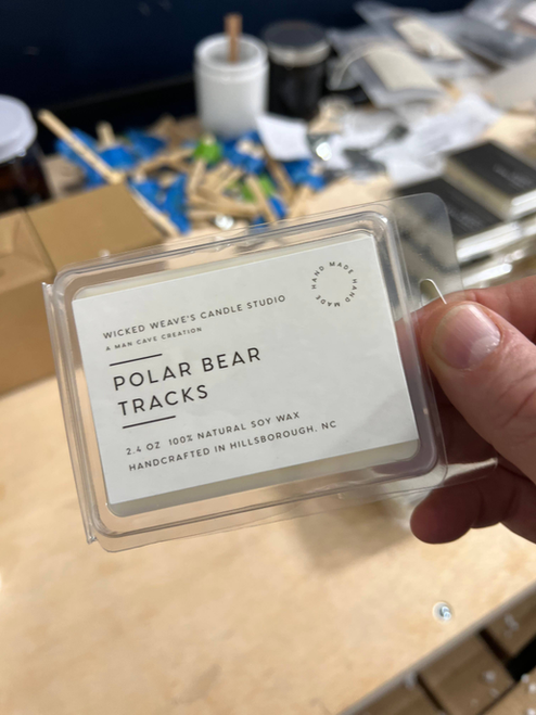 Polar Bear Tracks Soy Wax Candle (4 Size Options)