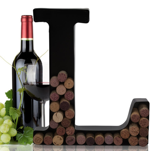 Made Easy Kit Metal Letter Wine Cork Holder w/Wall Mount Kit