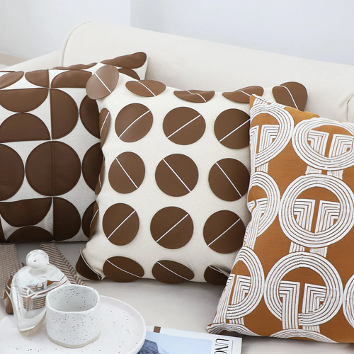 MidCentury Dot Pattern Pillow Cover