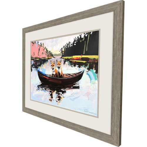 Flights of Fancy Brown Framed Wall Art
