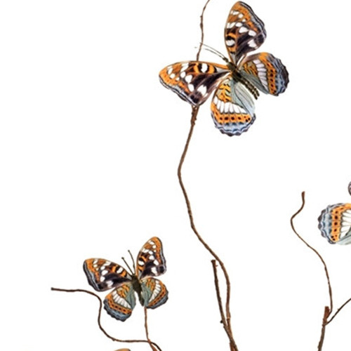 Set of Six 3" Orange Artificial
