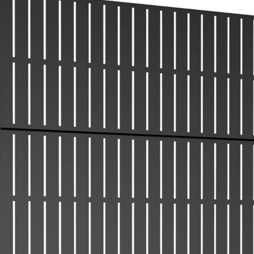 47" Black Metal Indoor Outdoor Rectangular Planter Box