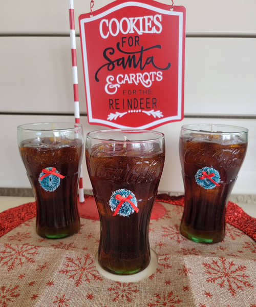 Coca-Cola theme scented candle (16oz)