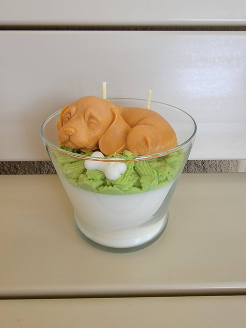 Dog Lovers PAW-sitive scented soy wax candle