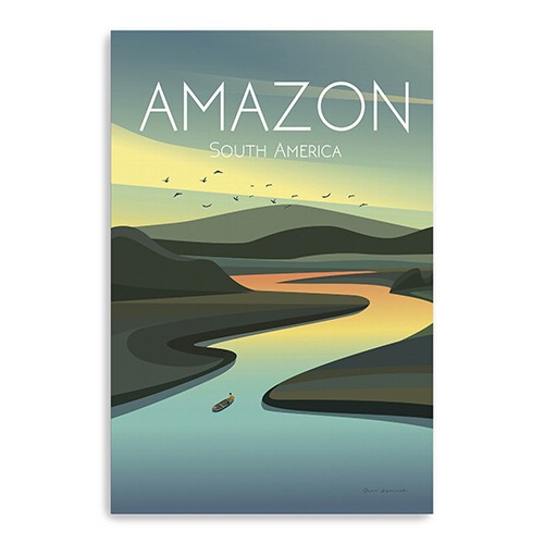Homeroots Home Decor 36"x24" Vibrant South American Amazon Canvas Wall Art
