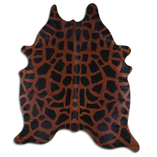 PRINTED HAIR ON COWHIDE GIRAFFE ON CAMEL