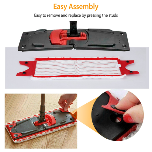 2Pcs Fiber Floor Mop Pads Fit 