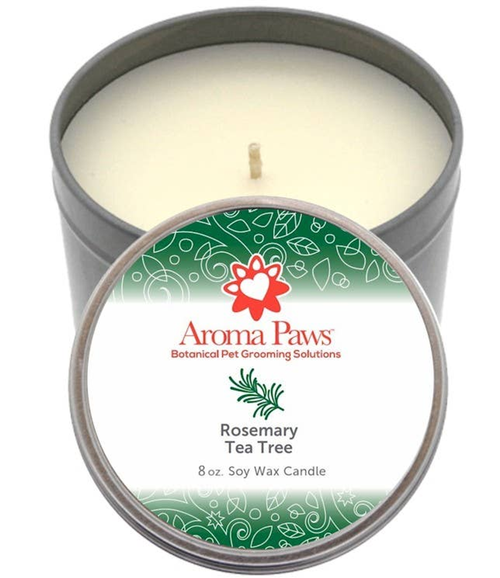 8 OZ CANDLE IN TIN ROSEMARY TEA TREE