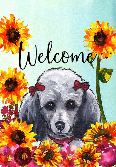 Yellow Labrador- Tomoyo Pitcher Van Gogh Garden Flag