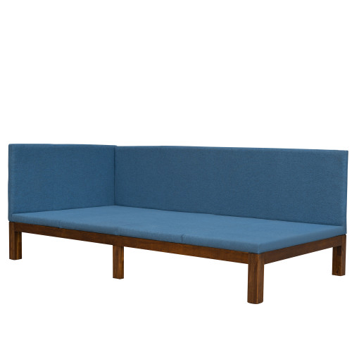 Beige Tufted Upholstered Twin Day Bed