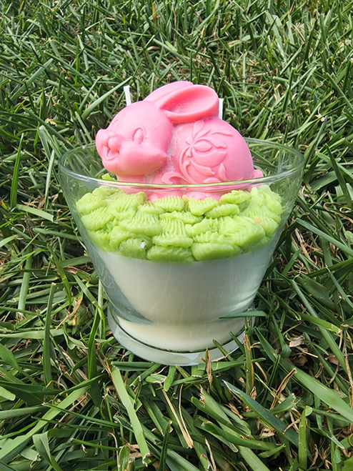 Bunny soy wax candle