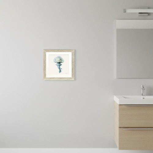 Coastal Bliss II Distressed White Framed Wall Art