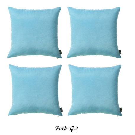 Farmhouse Square and Lumbar Solid Color Throw Pillow Covers Set
