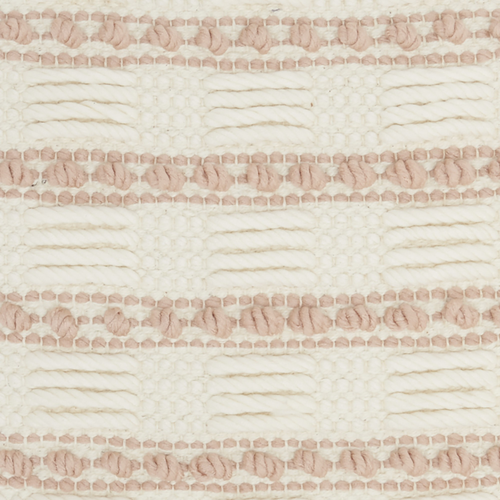 18" Blush Cotton Blend Throw Pillow