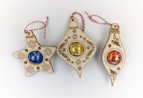 vintage ornament truffle candy holder