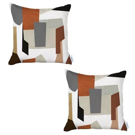 Boho-Chic Printed Jacquard Throw Pillow