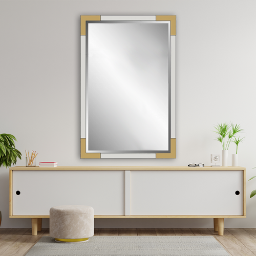Chloette Iron Framed Vanity Wall Mirror