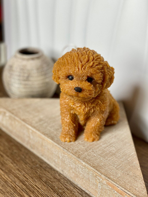 Large Puppy Candle