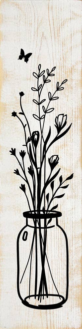 Flower Vase Silhouette (farmhouse)