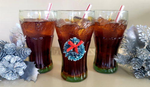 Coca-Cola theme scented candle (8oz)
