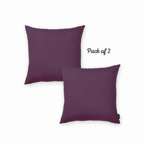Farmhouse Square and Lumbar Solid Color Throw Pillows Set