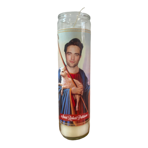 Robert Pattinson Devotional Prayer Saint Candle