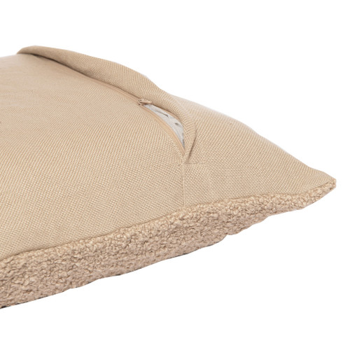 20" Tan Throw Pillow Cover