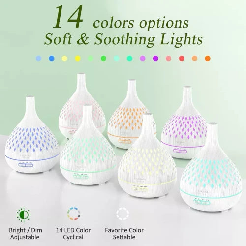 Openwork Vase Wood Essential Oil Diffuser