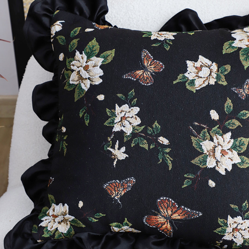 Square Vintage Decorative Embroide Throw Pillowcase