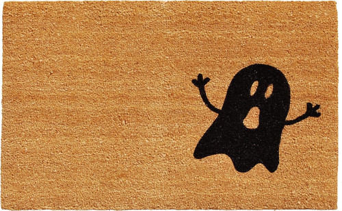 24" X 36" Natural And Brown Halloween Halloween Outdoor Coir Door Mat