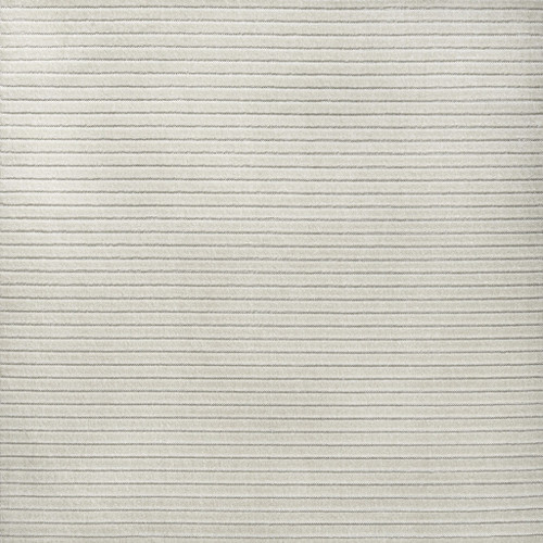 7' Ivory And Cream Square Striped Indoor Outdoor Area Rug