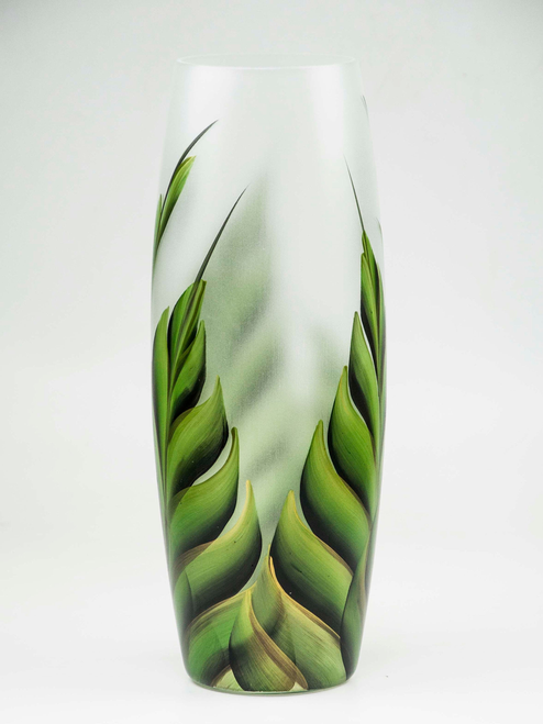 Tropical decorated vase